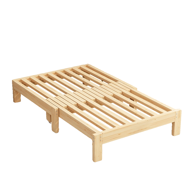 Solid Wood Bed Frame⚡foldable Sliding Storage Bed Multi Functional ...