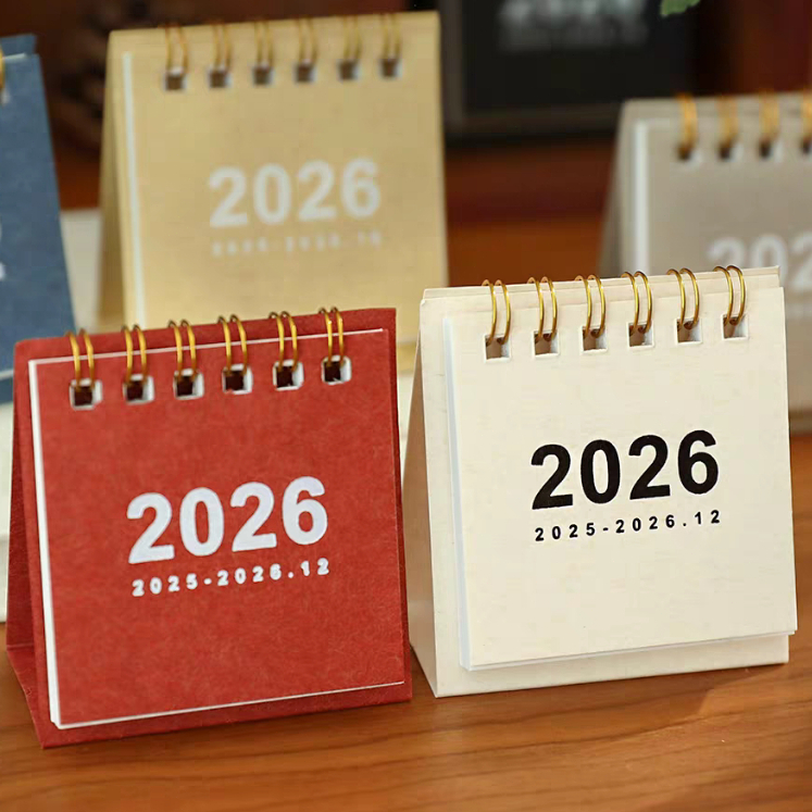 2026 Mini Desk Calendar horse year Little Calendars Portable Student ...