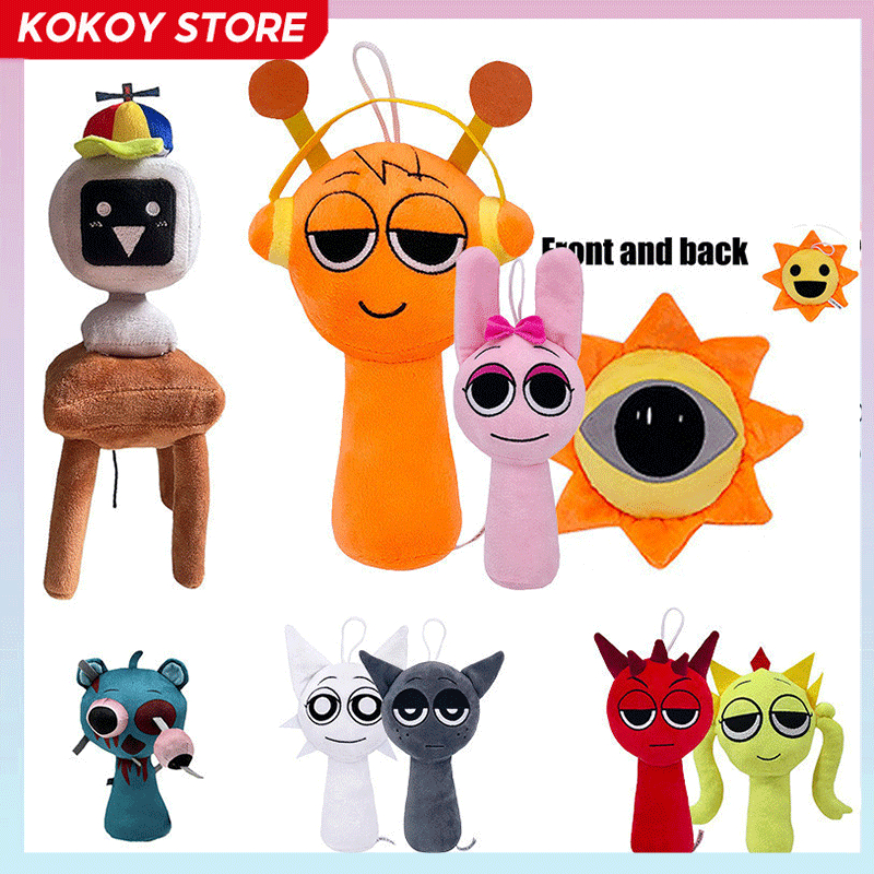 Steam Sprunki Plush Toy Sprunki Incredibox Game Stuffed Doll Bag ...
