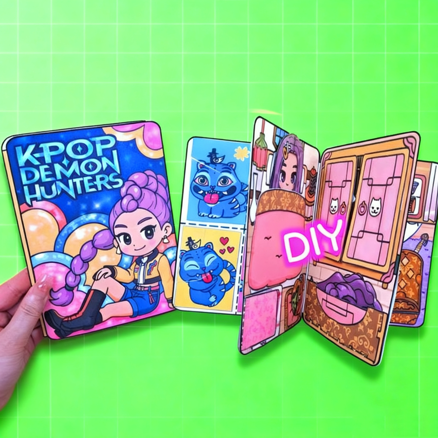 Kpop Demon Hunters Rumi Game book Quiet Book Kit is not a finished ...