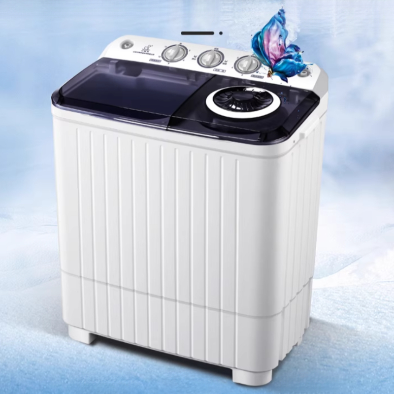 Washing Machine ⚡Large Capacity 10Kg Semi-Automatic Double Barrel Mini ...