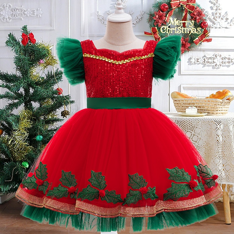 Girl Princess Dress Children's Christmas Dress Birthday Party Dress — free download