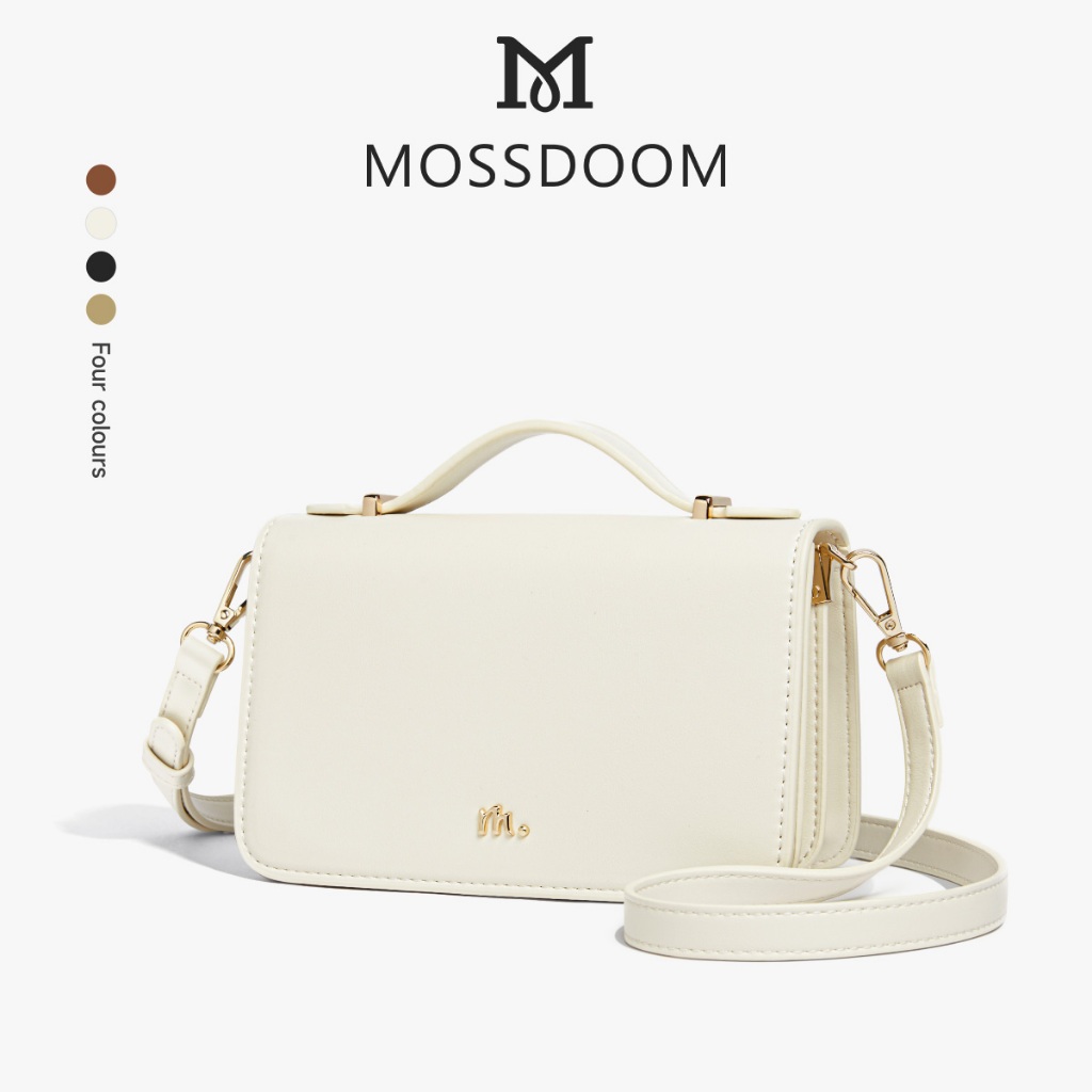 美品✨42（27cm相当）SGGM by VERGINIA STRAP MOC Mossdoom Zyna Women's Messenger Bag with Detachable Shoulder Strap