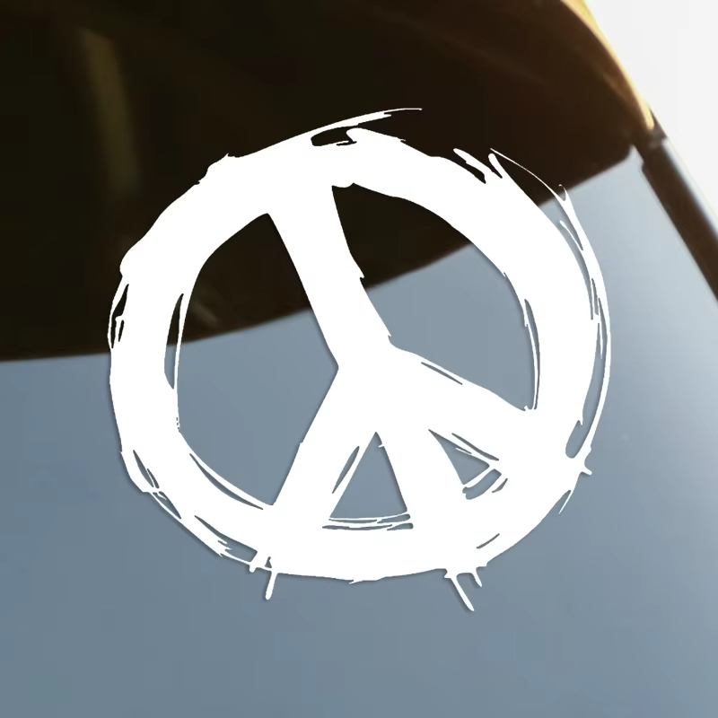 Peace Sign Die-Cut Vinyl Decal Car Sticker Waterproof Auto Decors on ...