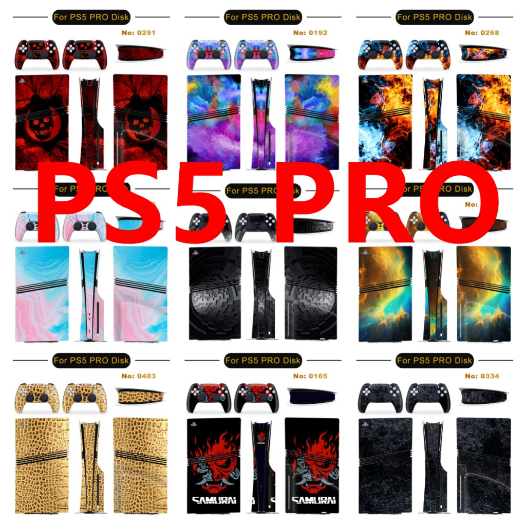40-Colors Skin Sticker Compatible with Sony Playstation 5 Pro Disc ...