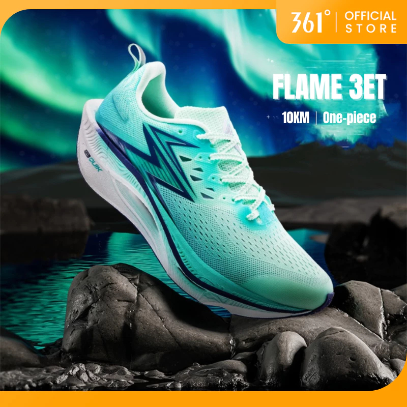 361 Degrees Flame 3 ET Men Running Shoes Breathable Anti-slip