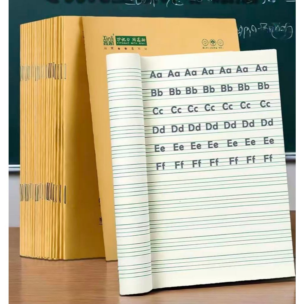 【10 Books】Kids English Writing Draft Notebook Blank 4 line Exercise ...