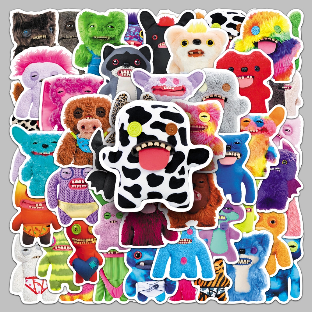 10/50 FUGGLER Cute Toothed Monster Trendy Graffiti Helmet DIY creative ...
