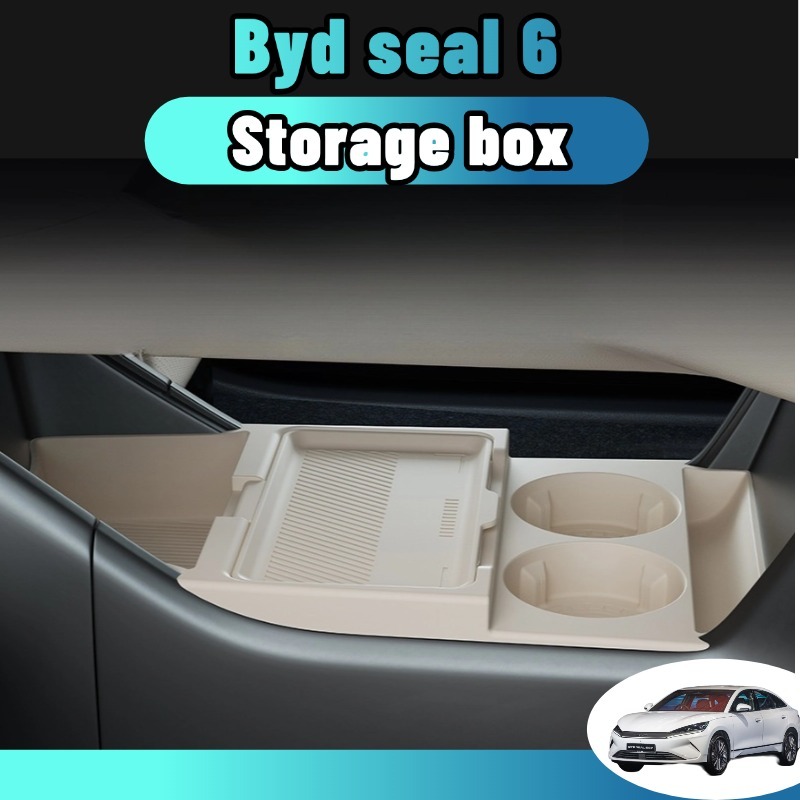 For byd seal 6 Car Storage Box Central Console Holder silicone abs ...