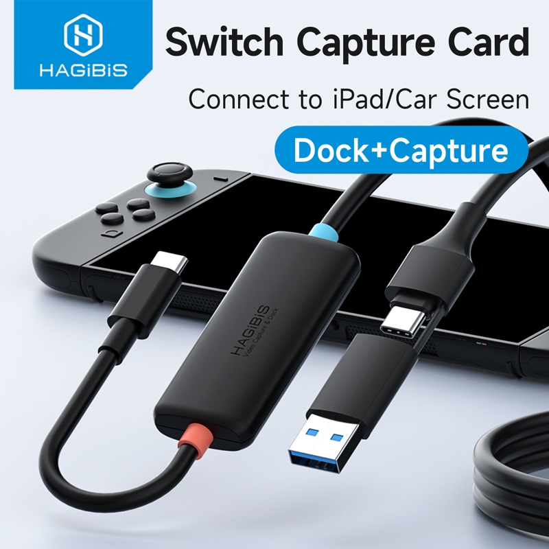 Hagibis USB 3.0 HDMI To USB Video Capture Card – 1080p 60Hz With PD Port For Streaming