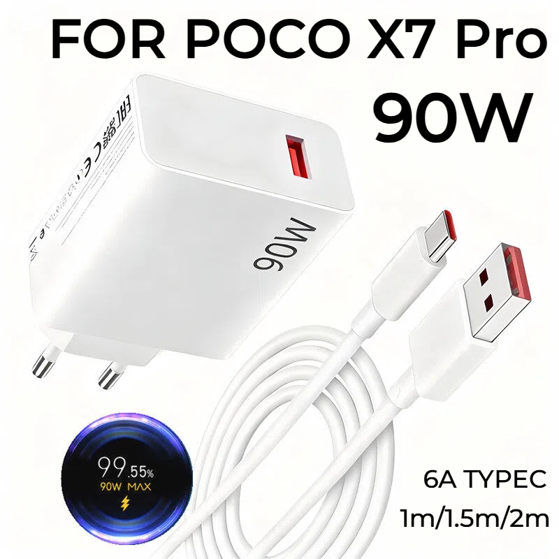 Apply to POCO X7 Pro TypeC Cable Xiaomi 90W Charger Redmi TURBO4
