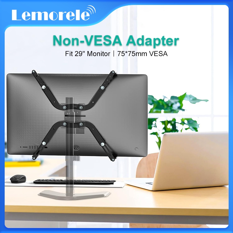 Lemorele 75*75mm VESA Adapter Non-VESA Monitors Arm Stand Clip Suitable ...