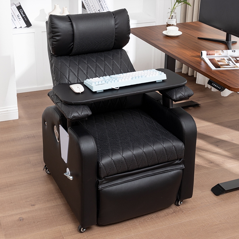 Reclining Office Chair Comfortable Long Sitting Reclining Home Computer ...
