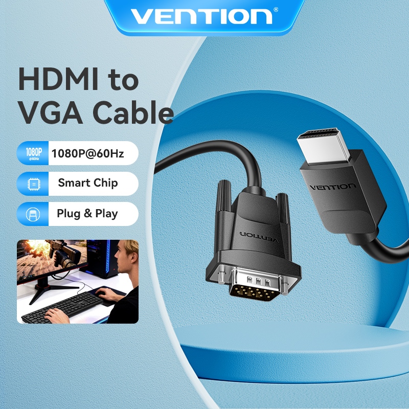 Vention HDMI to VGA Cable 1080P High-Definition Video Signal ...
