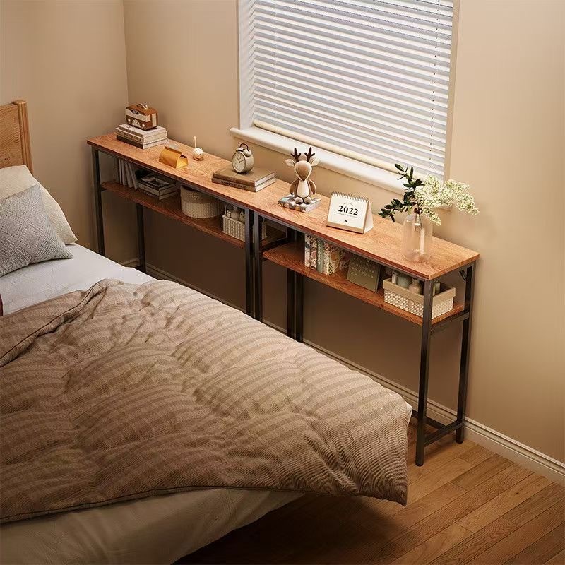 Bedside Table storage rack Living Room Sofa Rear Shelf, Wall Long Shelf ...