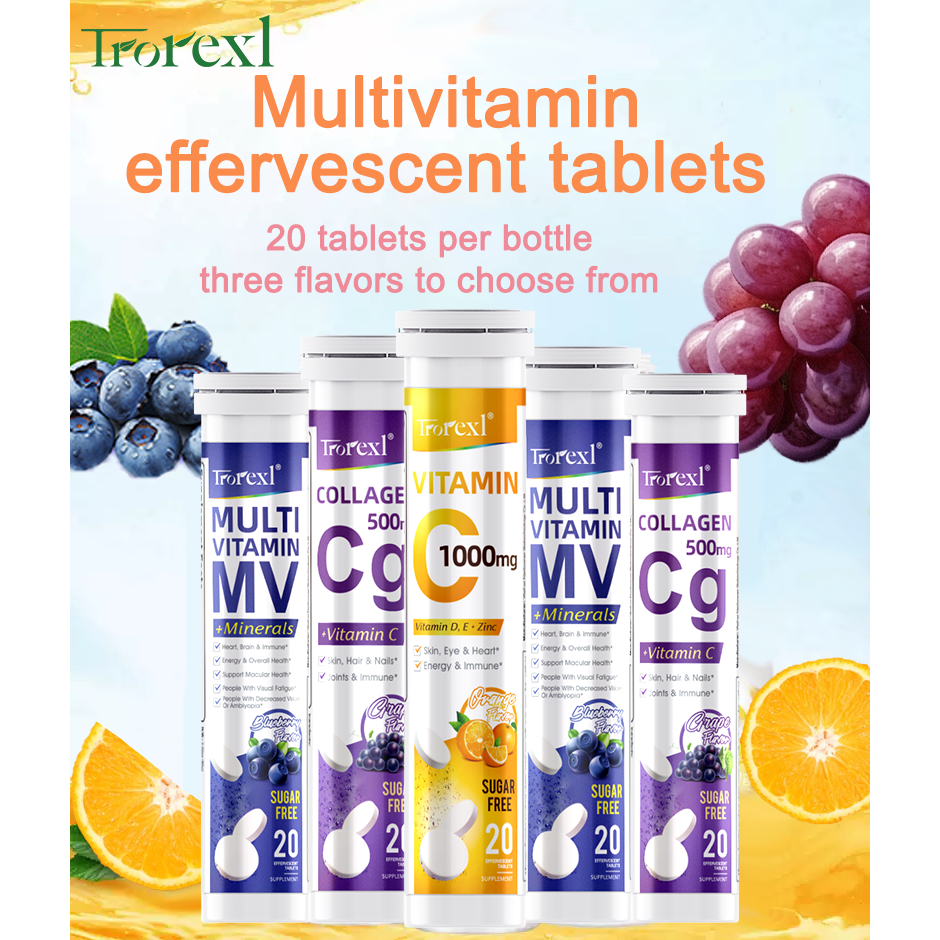 Trorexl VitaminC 1000mg Effervescent Tablets Suplemen Vitamin Mening ...