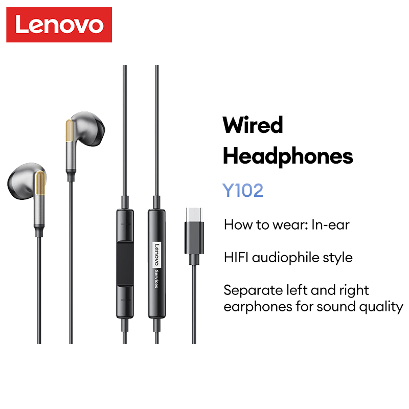 lenovo Y102 wired gaming headphones with a microphone offer a gaming ...