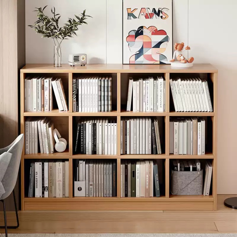 TH0 Simple Bookshelf Storage Rack Floor To Ceiling Storage Grid Cabinet ...