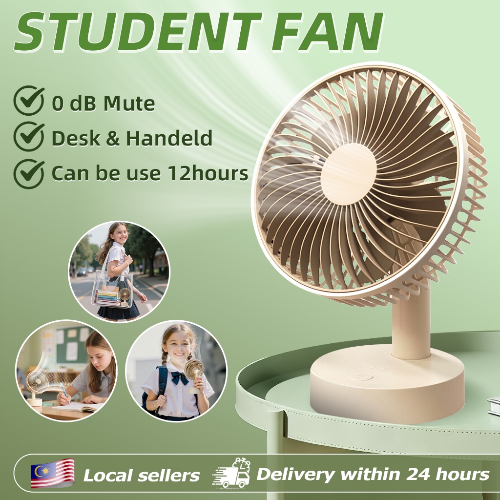 Mini Handheld 6/8 Inch Table Portable Fan Strong Wind for Students ...