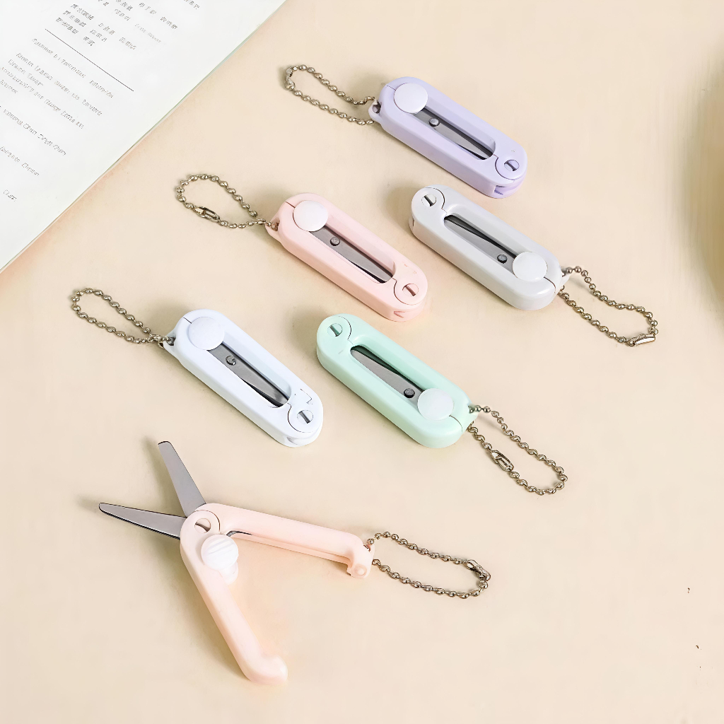 Y&X ️Portable Mini Scissors Creative Retractable Foldable Scissors ...