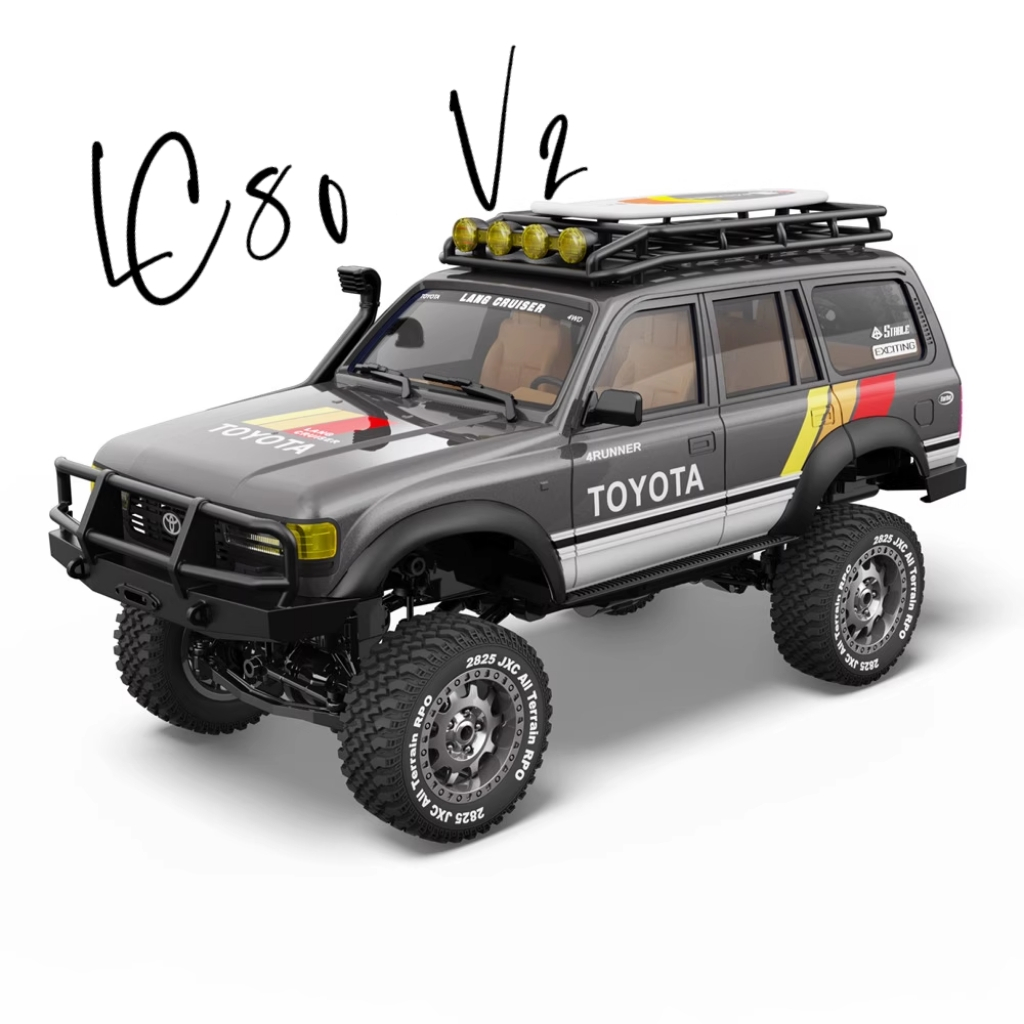 JXC C5826 V2 1/12 Licensed Toyota Land Cruiser LC80 RC Rock Crawler 2 ...