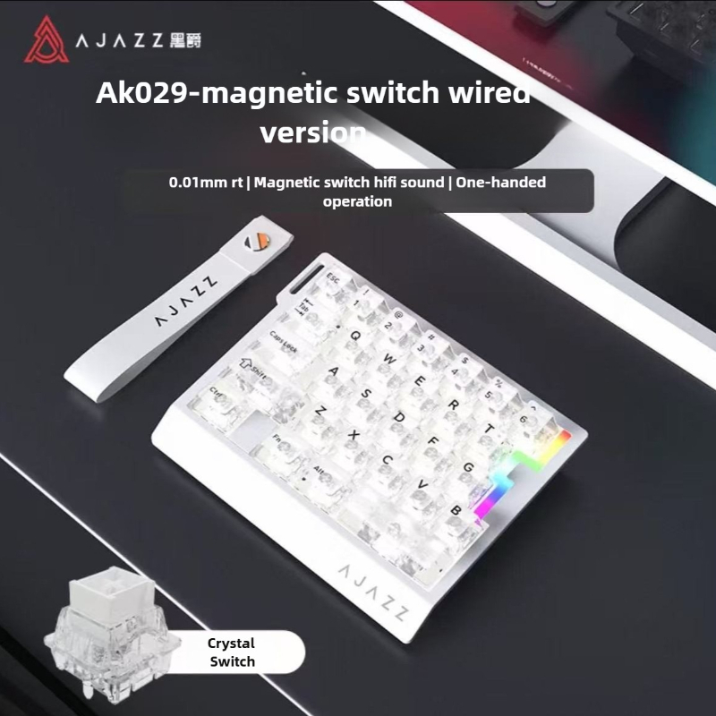 AJAZZ AK029 One-Handed Gaming Keyboard 8000Hz Wired Magnetic