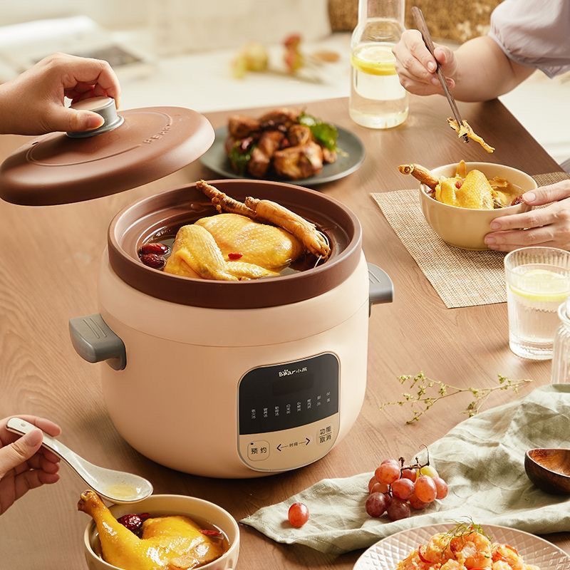 Bear 220V Electric Cooker Slow Cookers Household 2L Automatic Stew Pot ...