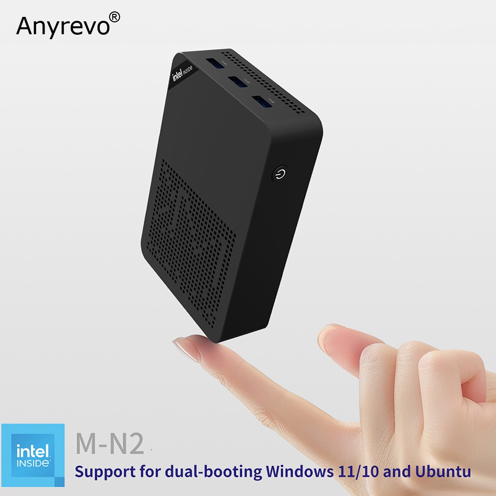 4 Bay NAS Intel N150 Mini NAS PC with NVMe 12GB LPFDDR5 RAM 64GB EMMC ...