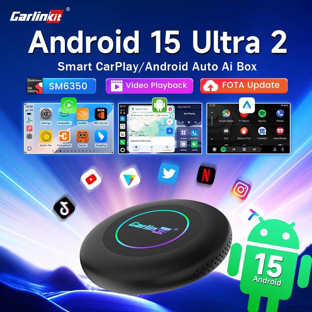 Carlinkit Tbox Ultra Android 15.0 CarPlay & Android Auto Wireless