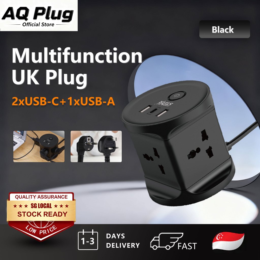 【1-2 Day Delivery】Multi-Function Conversion Plug Tower Extension Socket ...