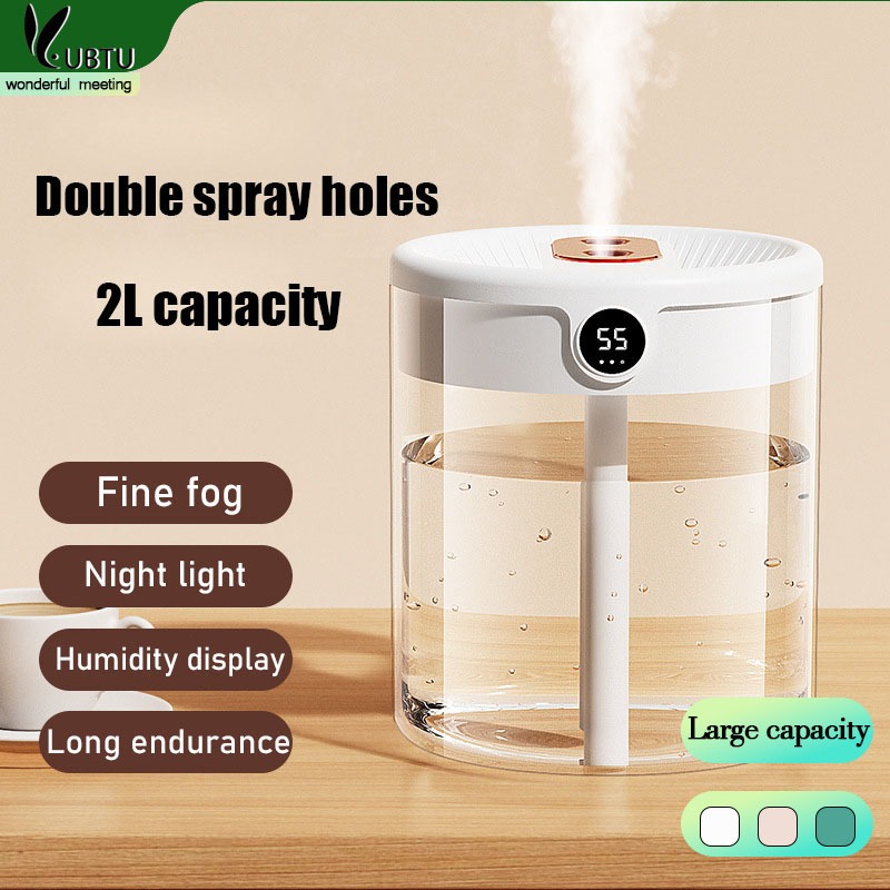 Humidifier 2L Double Jet Humidifier Usb Large Capacity Household Mute ...