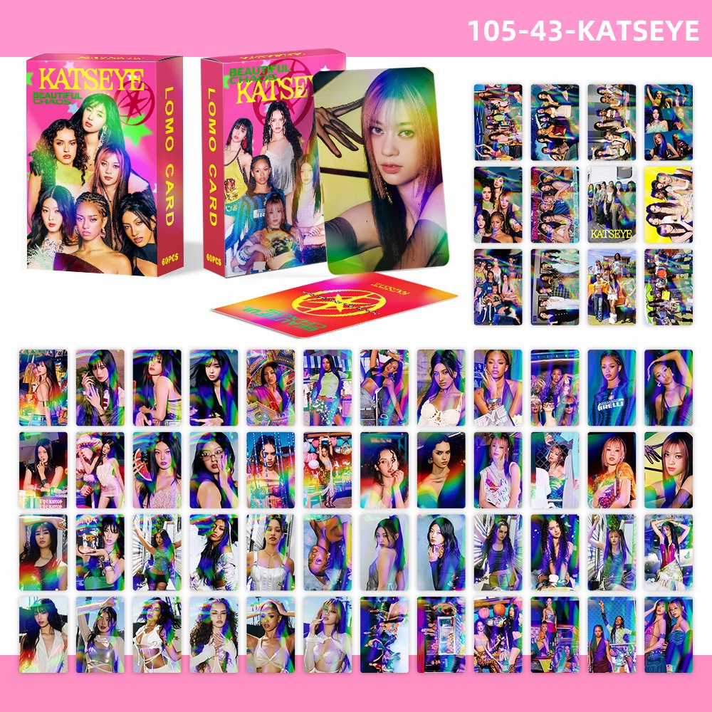 30-124pcs KATSEYE BEAUTIFUL CHAOS Album Lomo Cards Soft Is Strong