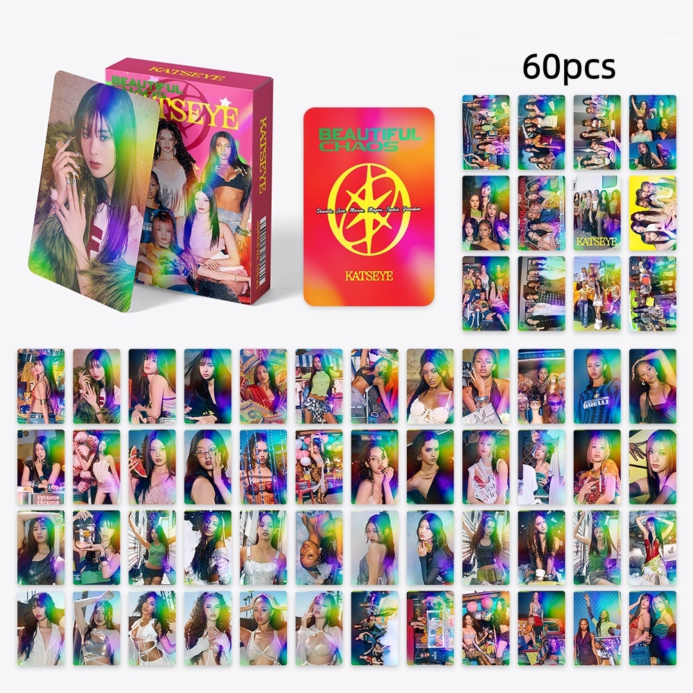 30-124pcs/box KATSEYE BEAUTIFUL CHAOS Gabriela Photocards Soft Is