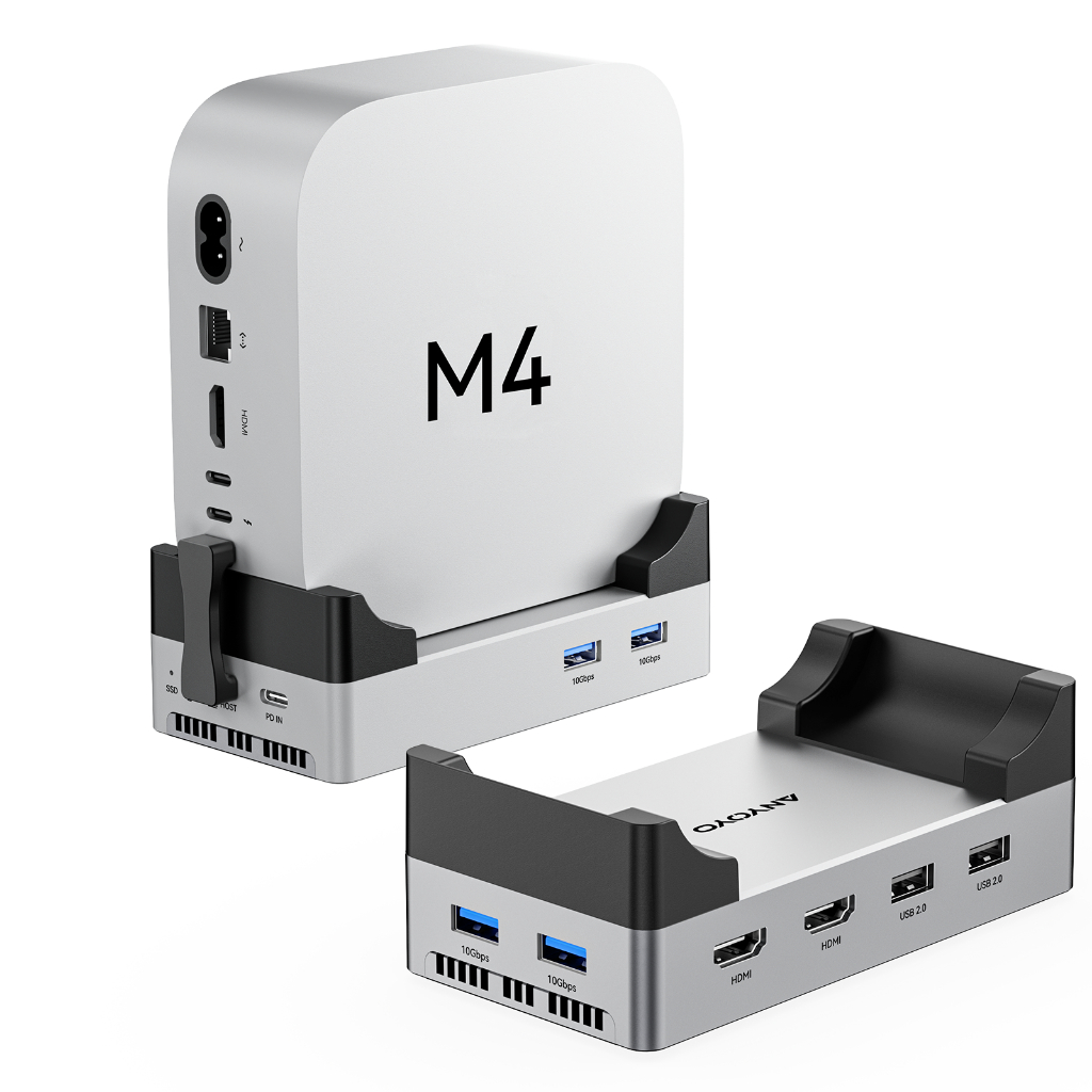 ACASIS Mac Mini M4 Workstation Single SSD Slot 10Gpbs 8-IN-1 Docking ...