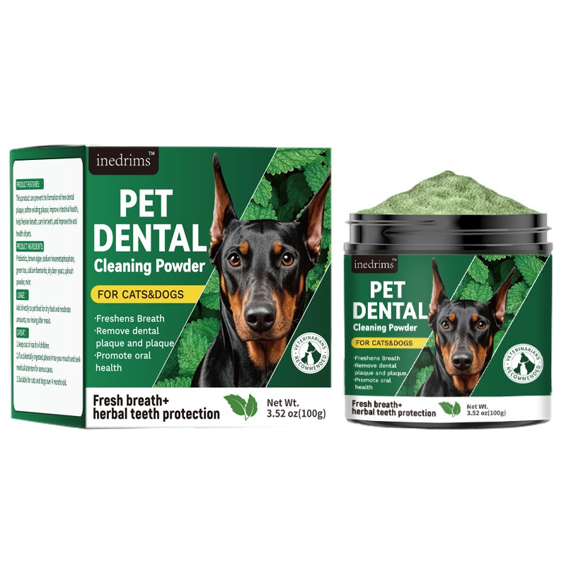 Dog Dental Cleaning Powder Breath Freshener Cat and Dog Tooth Powder ...