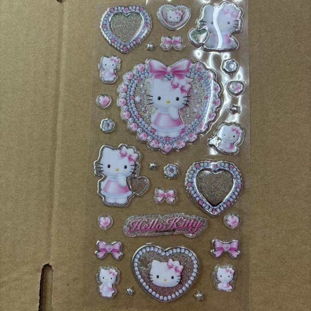 Sanrio Melody kitty Heart Sticker Diamond Diamond Sticker | Shopee ...
