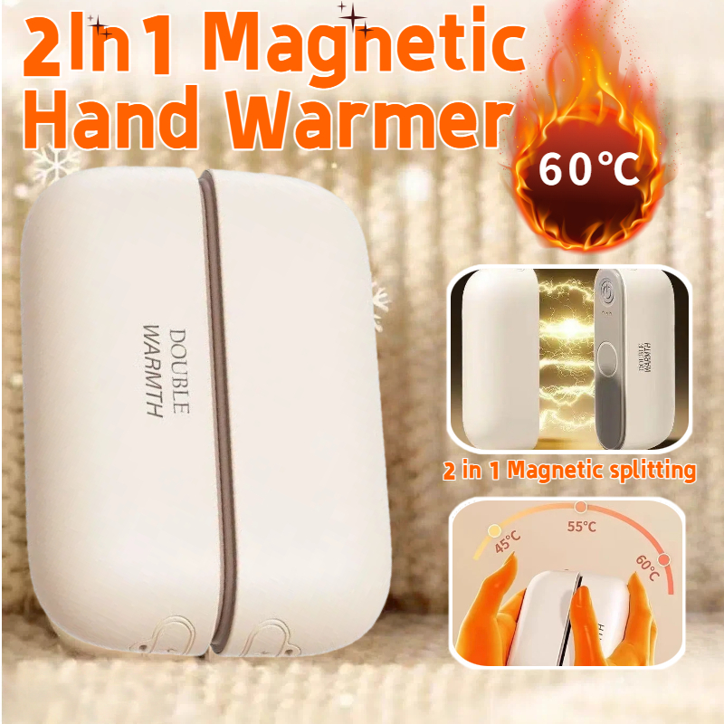 2 In 1 Mini Magnetic Hand electric Warmer Hand Warmer Heater Setting ...