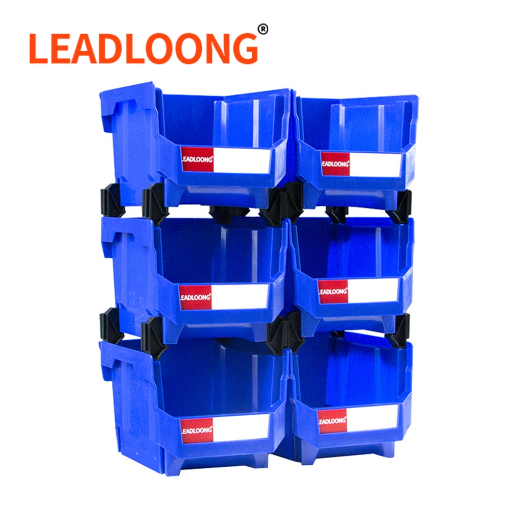 LEADLOONG 6pcs V5 Plastic Parts Box, Adjustable Combinable Storage Box ...