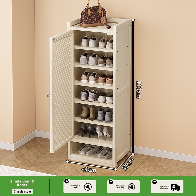 Shoe Cabinet 2025 New Spot Shutter Door Mini Shoe Rack Small Apartment ...