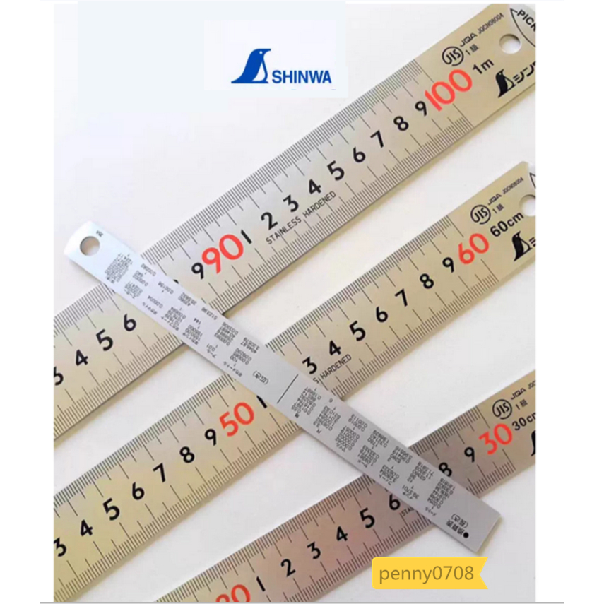 Japan Japan SHINWA High Precision Stainless Steel Ruler/Matte Measuring ...