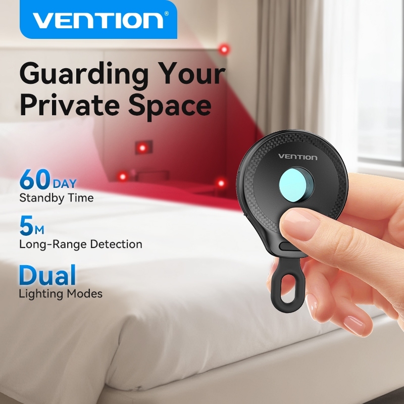 Vention Camera Detector Infrared Anti-Spy Hidden Camera Finder 5-Meter ...