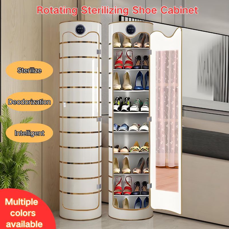 Rotating Shoe Cabinet Cylindrical Deodorizing Multi-Tier Shoe Rack ...
