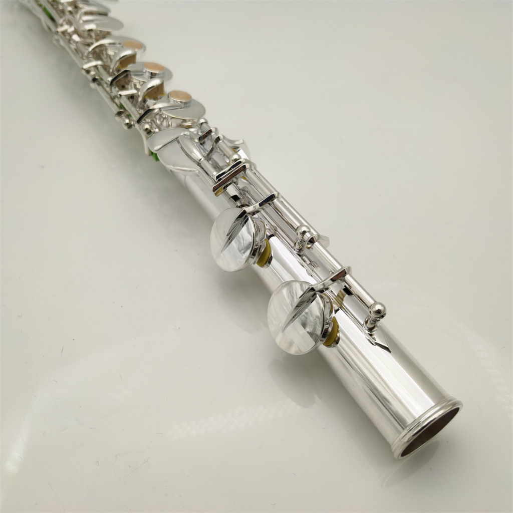 Real Pictures Flute 16 Keys Closed Holes Sliver Plated With Case ...