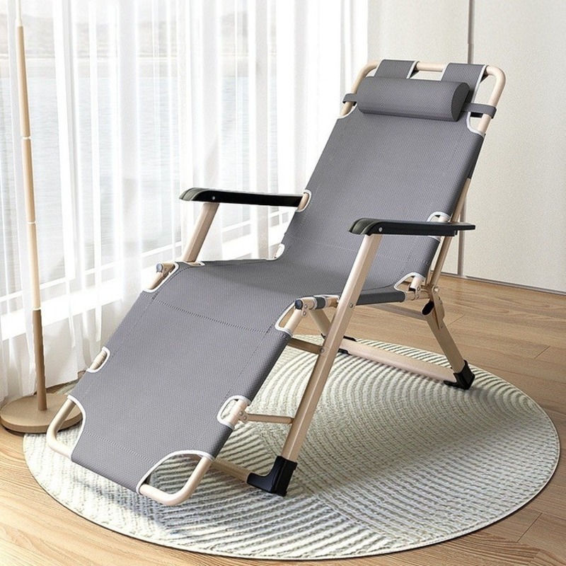 Foldable Chair Adjustable Arm Chair Skin Friendly Recliner Installation ...
