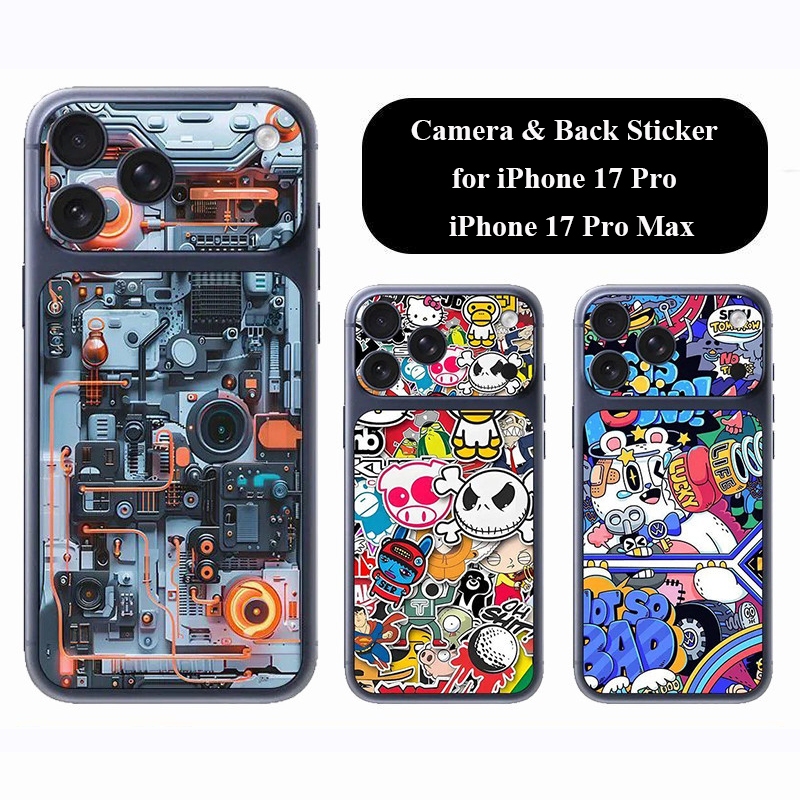 Camera & Back Sticker for iPhone 17 Pro Max Super Mario iPhone 17 Pro ...