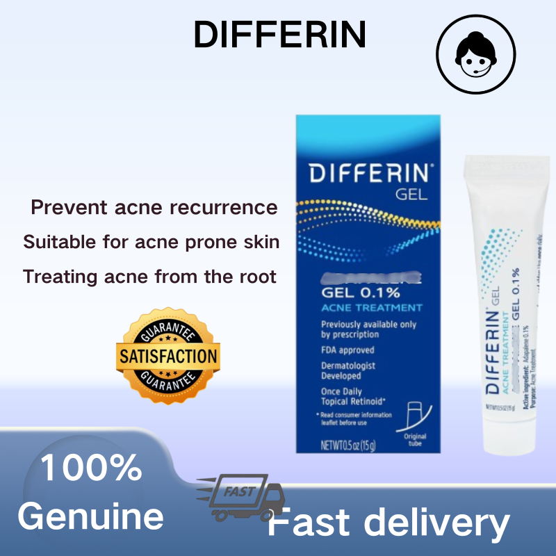 Differin Acne Gel 0.1%（15g）| Fights Breakouts & Soothes Skin | for Acne ...
