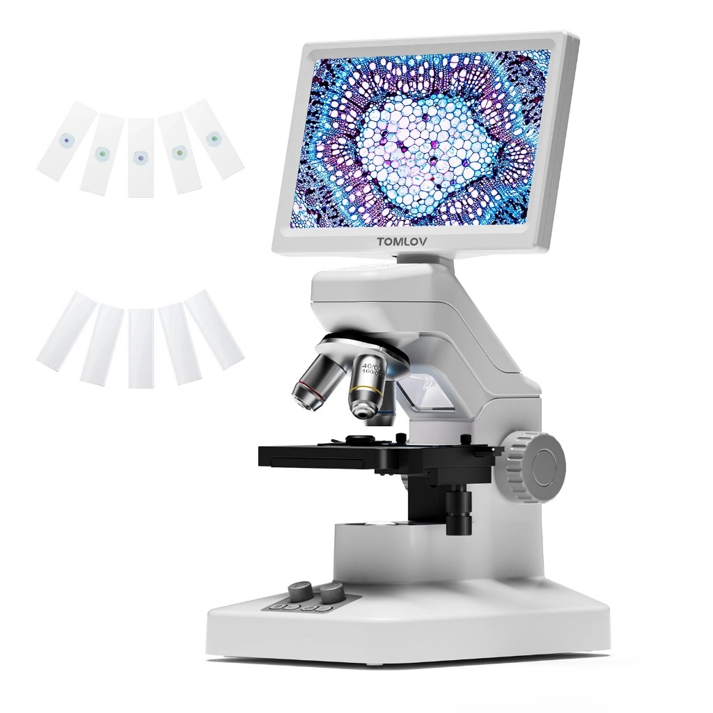 Tomlov 301 Max Professional Microscopes for Kids Students X-Y Stage ...
