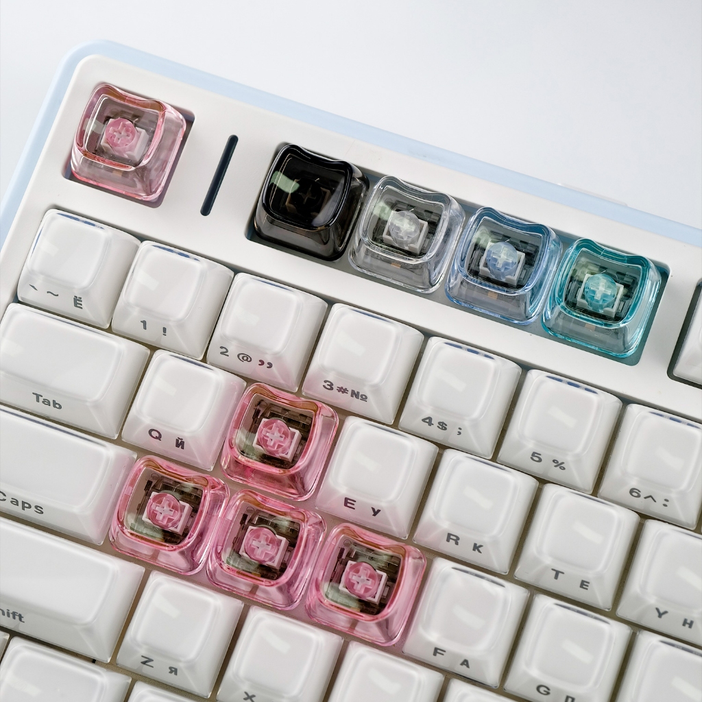 MAIMOOO Cat Keycaps MAO Profile PC Translucent Keycaps DIY Creative ...