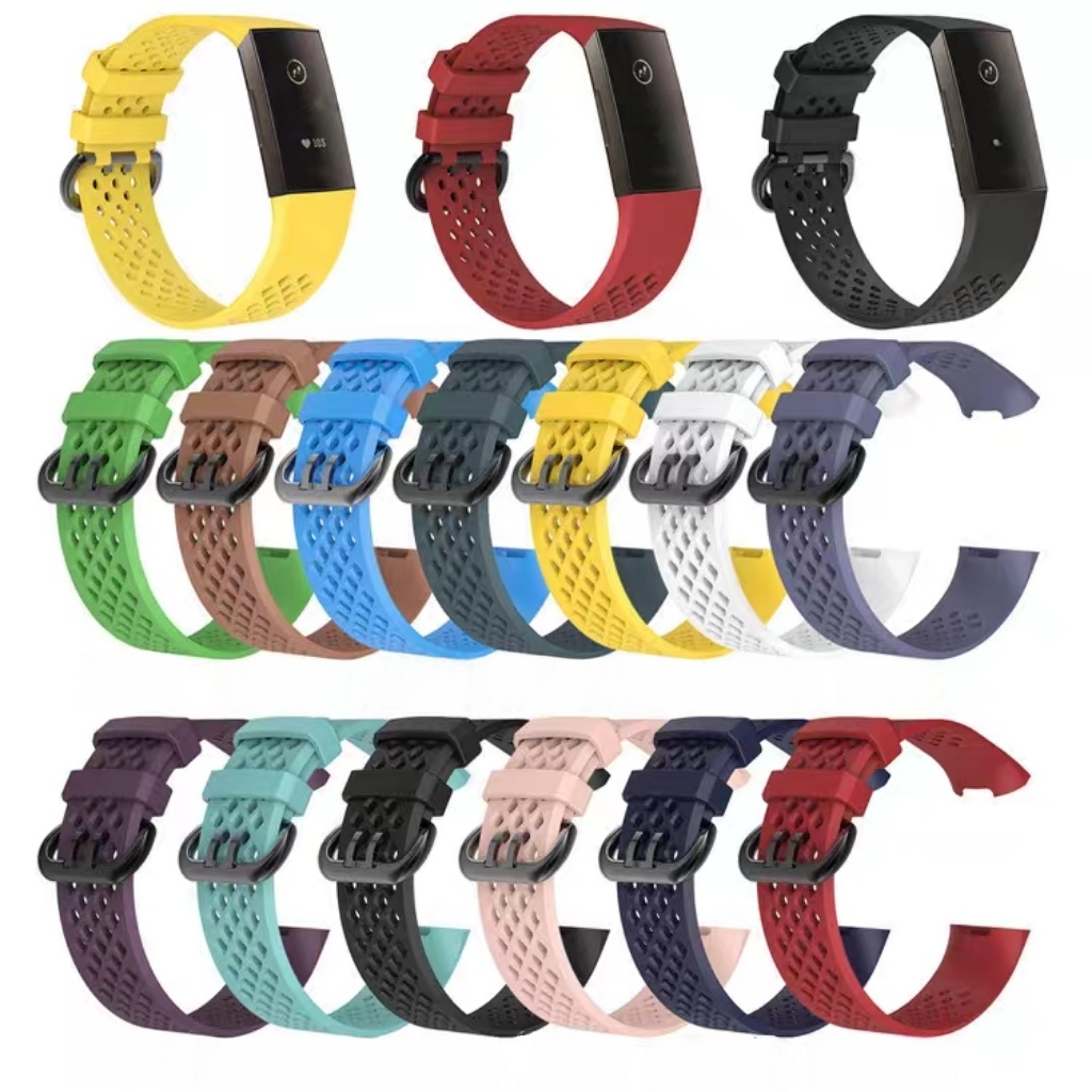 Silicone Replacement Strap for Fitbit Charge 4 3 Band Compatible with ...