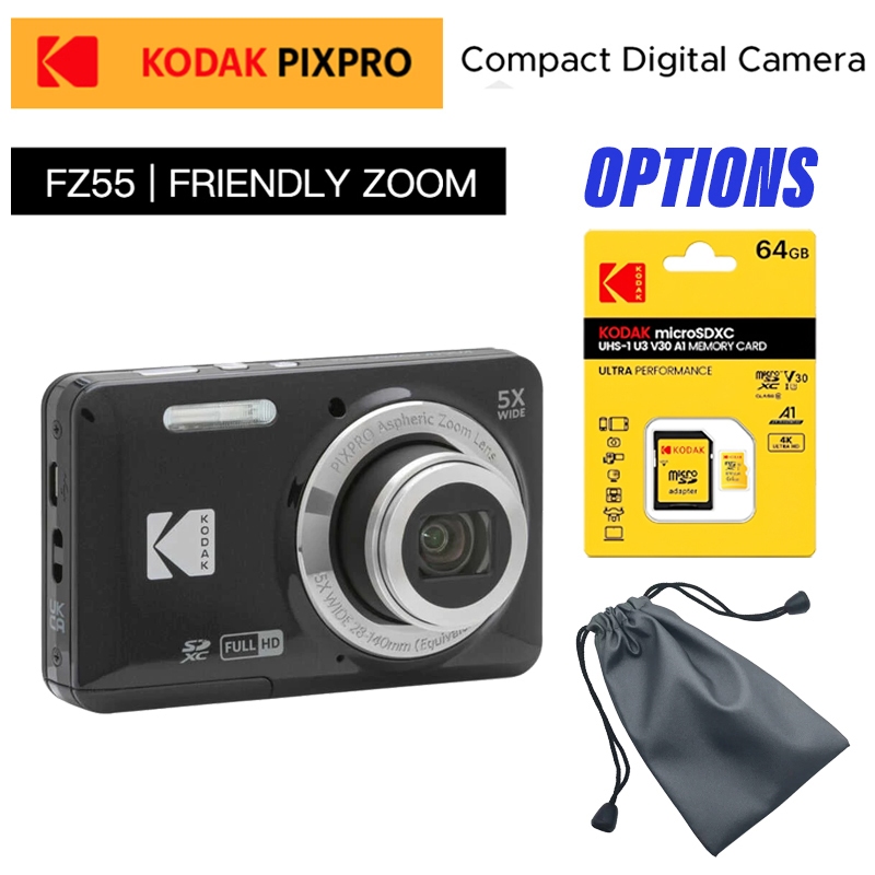 Kodak PIXPRO FZ55 Friendly Zoom Compact Digital Camera Point